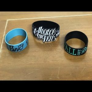 Three Bands Rubber bracelets